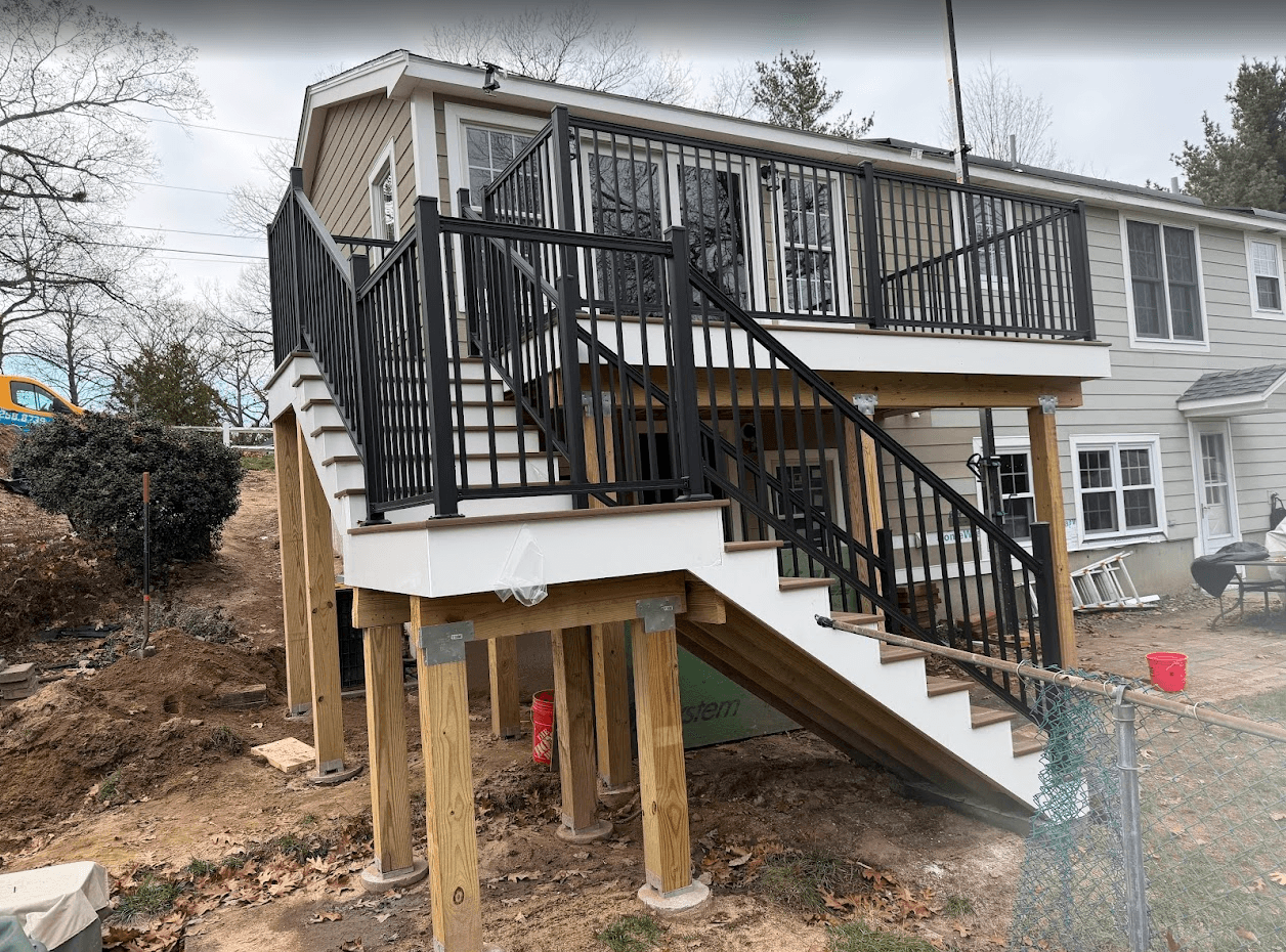 Custom deck construction in Chelmsford