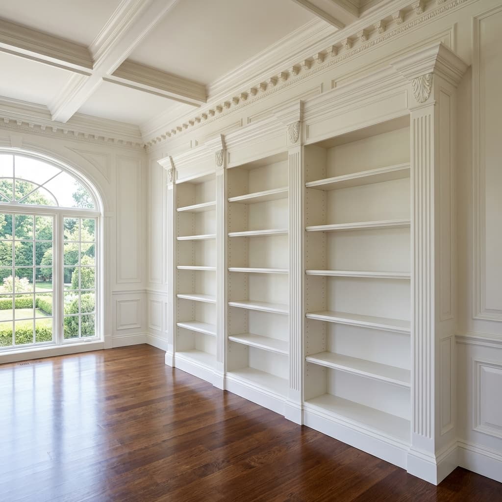 Detailed finish carpentry work