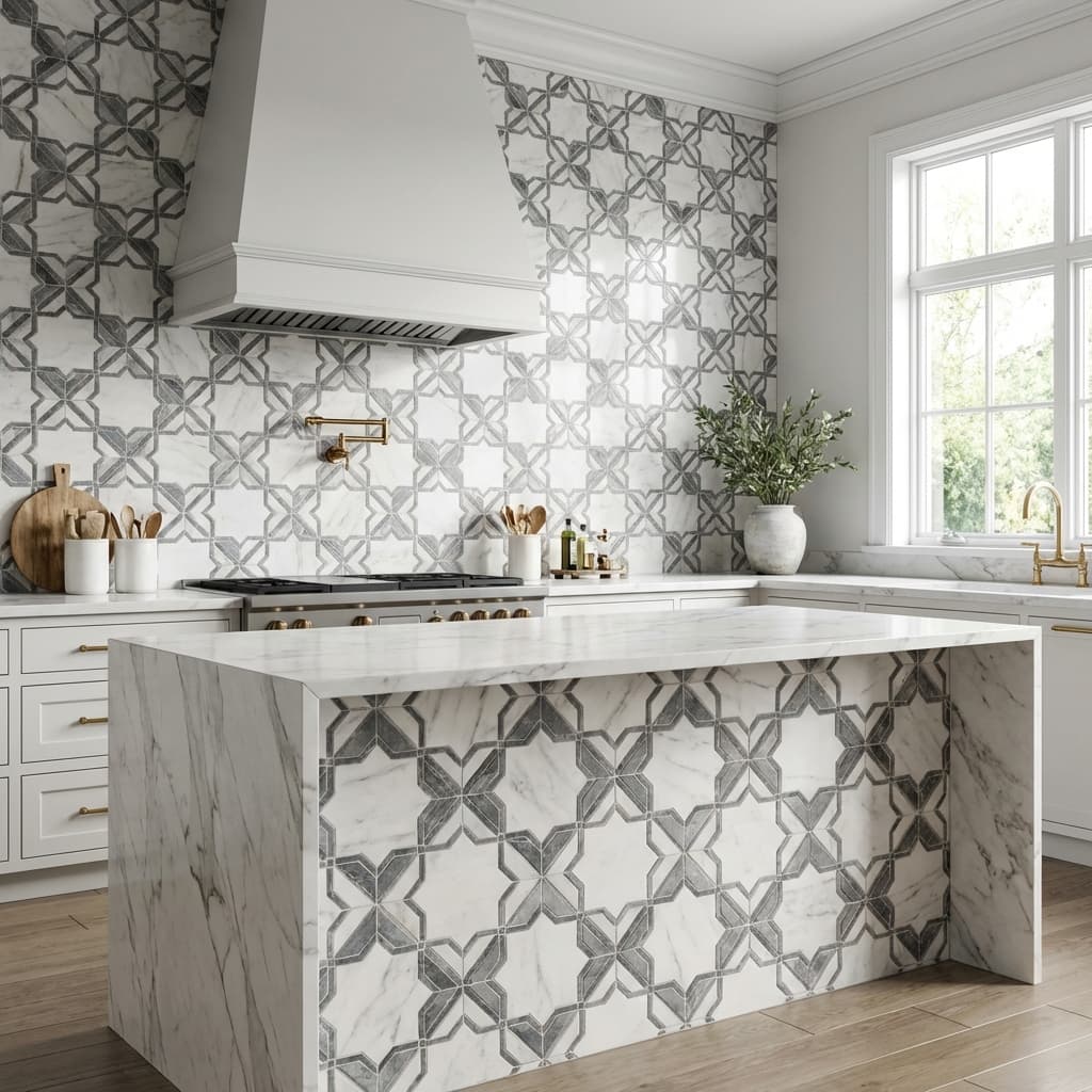 Custom bathroom tile work